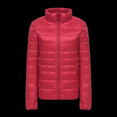 7XL Women 90% White Duck Down Jackets Women's Ultra Light Thin Duck Down Coat Autumn Winter Warm Stand Collar Hiking Abrigos Hot