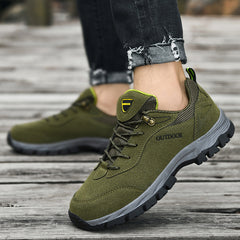 Spring outdoor hiking shoes men's Korean breathable non-slip soft bottom running travel shoes casual sports men's shoes