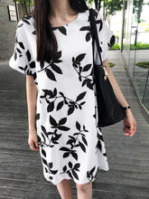 ZANZEA Women Elegant Dresses O-Neck Short Sleeve Vintage Floral Print Knee Length Dress Fashion Holiday Casual Loose Ladies Vestido Plus Size
