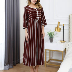 Women's Pajamas Cotton Short Sleeve Underwear Polka Dot Pajamas Women's Pajamas Homewear Nightgown Plus Size Nightdress 3y7