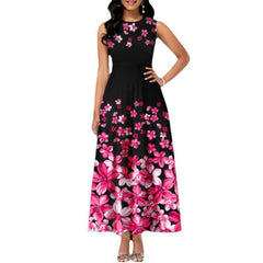 European and American women's new printed sleeveless jumpsuit