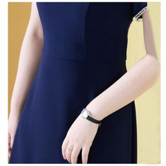 Elegant Stylish Chic Office Ladies Summer Party Dress O-Neck Short Sleeves Mesh Patch Midi Dress Tank Top