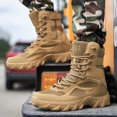 Large size ultralight military boots combat boots high-top military boots outdoor hiking boots