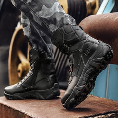 Outdoor hiking, motorcycle, men's shoes, locomotive, assault shoes, military boots, special forces, field long, combat boots, desert