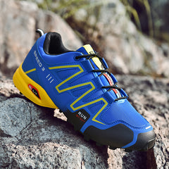 Designer Brand Men Trekking Shoes Fashion Outdoor Hiking Shoes Wear Resistant and Anti-Skid Walking Sports Footwear Male Casual Sneakers Plus Sizes