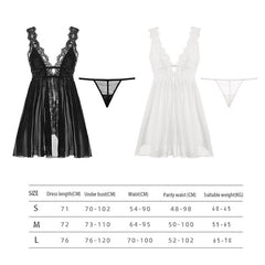 أطقم رداء Jerrinut بلون سادة ملابس نوم متشعبة ملابس نوم بدون ظهر دانتيل على شكل حرف v فستان نوم مثير دانتيل بيجامة نسائية ثوب نوم