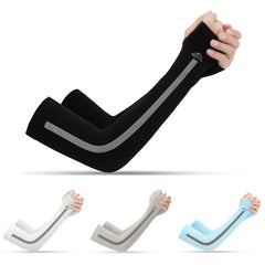 RAISJNHK 1 Pair For Men Women Cycling Arm Sleeves Running Bicycle Hiking UV Sun Protection Cuff Cover Protective Anti-sweat Arm Warmers