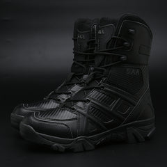 Fashion men's boots snow boots waterproof top military leather boots special forces tactical desert combat boots men's boots outdoor safety shoes