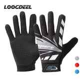 LOOGDEEL Full Finger Cycling Gloves Wear-resistant  Anti-slip Sensitive Touch Screen Outdoor Sports Fishing Hiking Gloves