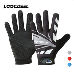 LOOGDEEL Full Finger Cycling Gloves Wear-resistant  Anti-slip Sensitive Touch Screen Outdoor Sports Fishing Hiking Gloves