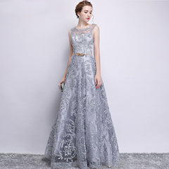 Ladies Double Shoulder Lace Ribbon Belt Party Evening Dress Fashion Stage Dress