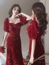 Best-selling new toast clothing bride 2023 new red engagement wedding back door dress skirt female fishtail sequins small tall