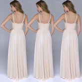 Women's Sling Sequin Evening Dress Host Annual Meeting Temperament Chiffon Sling Dress