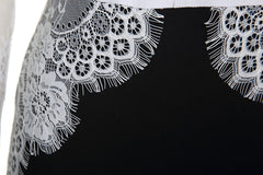 Ladies Fashion Temperament Slim Lace Stitching Dress JFS1JX798