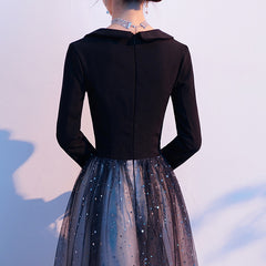 Ladies V-neck Long Sleeve Gradient Color Fashion Party Dress Banquet Evening Dress Birthday Party Dress