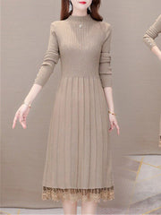 فساتين جديدة لخريف وشتاء 2022 بطول الركبة للسيدات