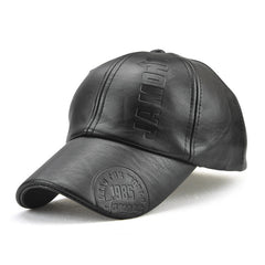 Leather Baseball Cap Men's Fashion Sports Caps Army Military Hat Man Baseball Cap British Vintage Cowhide Leather Hats
