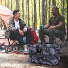 Camping Storage Bag 600D Oxford Cookware Utensil Organizer Large Capacity Wearable Portable Picnic Travel Hiking 1q