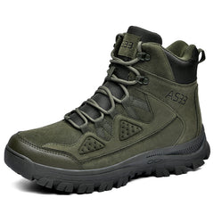 Men's tactical special forces boots military boots hiking shoes outdoor boots men's military desert waterproof shock-absorbing safety shoes