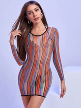 Sexy women's pajamas transparent camouflage bag long-sleeved short skirt plus size one-piece short skirt