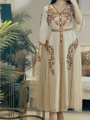 Middle Eastern Ladies Sexy Chiffon Embroidery Belt Belt Dress