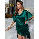 Ice silk satin nightdress