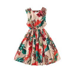 فستان بناتي لربيع وصيف 2020، تنورة صيفية جديدة للأطفال، فستان أميرة من القطن والحرير للفتيات الصغيرات، نمط غربي فائق