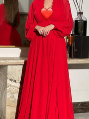 elegant chiffon waist dress