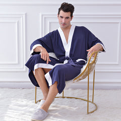 Couple's pajamas homewear night gown bathrobe steam sauna bathrobe