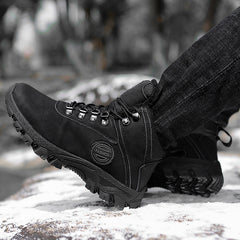 Large size men's shoes, two cotton shoes, men's winter plus velvet, warmth and thickening, sports and leisure labor insurance shoes, men's snow boots, winter shoes, outdoor hiking shoes