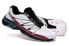 White and dark red Salomon outdoor casual retro XT WINGS 2 sneakers men's hiking shoes 40-45