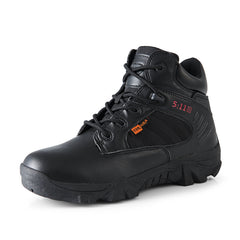 Military High-top Men's Desert Boots Outdoor Combat Boots Ankle Shoes Tactical Boots for Men Casual Hiking Shoes
