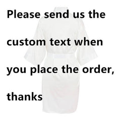 Personalized Lace Women Nightwear Robes Wedding Satin Silk Female Bathrobes Custom Name Bride Bridesmaids Robes Party Gifts