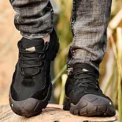 Spring outdoor hiking shoes men's Korean breathable non-slip soft bottom running travel shoes casual sports men's shoes