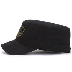 Spring and autumn new outdoor flat cap men's cotton sunshade camouflage military cap fashion simple letter outdoor hat