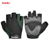 Boodun Summer Cycling Gloves Shockproof Thicken Pad Half Finger Cycling Gloves for Sport Hiking MTB Motorcycle Bike Gloves