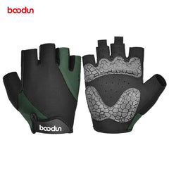 Boodun Summer Cycling Gloves Shockproof Thicken Pad Half Finger Cycling Gloves for Sport Hiking MTB Motorcycle Bike Gloves