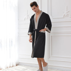 Couple's pajamas homewear night gown bathrobe steam sauna bathrobe