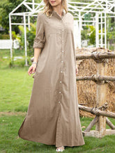 ZANZEA Fashion OL Dress Spring Women Solid Color Long Sleeve Shirtdress Female Casual Loose Maxi Robe Elegant Vintage Vestidos