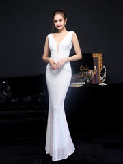 Ladies Fashion Sexy Sequins Banquet Evening Dress Mermaid Skirt