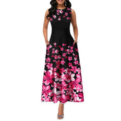 European and American women's new printed sleeveless jumpsuit