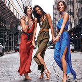 Ice silk Long skirt Summer Spring Winter Autumn Sexy Grace