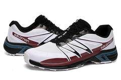 White and dark red Salomon outdoor casual retro XT WINGS 2 sneakers men's hiking shoes 40-45