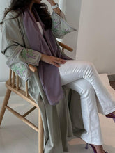 Arabian Dubai Fashion Saudi Abaya Cardigan Robe Turkish Casual Jacket Women