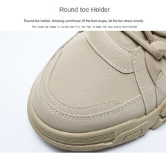 Men's shoes jacket lace-up men's boots autumn comfortable breathable boots 2023 fashion military boots men's platform boots