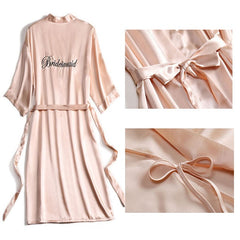 Rayon Bridesmaids Bathrobe Dresses Mini Pajamas Pajamas Wedding Dresses