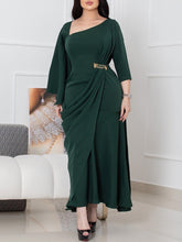 Green Diamond Irregular Dress