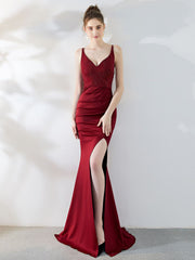 سيدتي، فستان سهرة مثير رفيع وفخم طويل الطراز، فستان أسود للحفلات