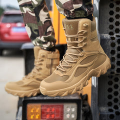 Large size ultralight military boots combat boots high-top military boots outdoor hiking boots