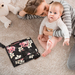 Portable baby changing pad, outdoor changing pad, travel light and thin changing pad bag, multifunctional changing pad